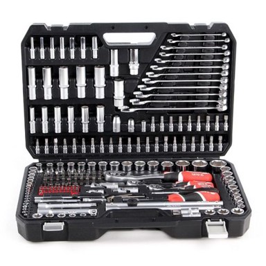 YATO Set nasadnih ključeva YT-38841, 1/4", 3/8", 1/2", s produžetkom, ručkom, bitovima i nasadnim ključevima